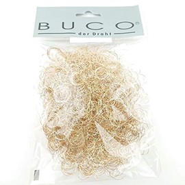 BUCO Rametta Curly 1 Bag (Approx. 0.5 oz (15 g) Curly Smoke Flower Materials Arrangement Materials Decoration (Gold)