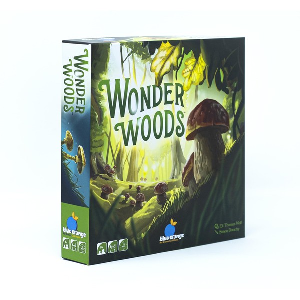 Wonder Woods Board Game by Blue Orange Games - Family or Adult Mushroom Theme Strategy Board Game for 2 to 5 Players. Recommended for Ages 8 & Up.