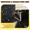 THOOUM 20x30FT Pond Liner for Outdoor Ponds, Reinforced PE Fish