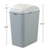 Parlynies Cubo de basura, cubo de basura con tapa, cubo