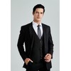 HISDERN Suit Vests for Men Formal Elegant Vest Cotton Plain
