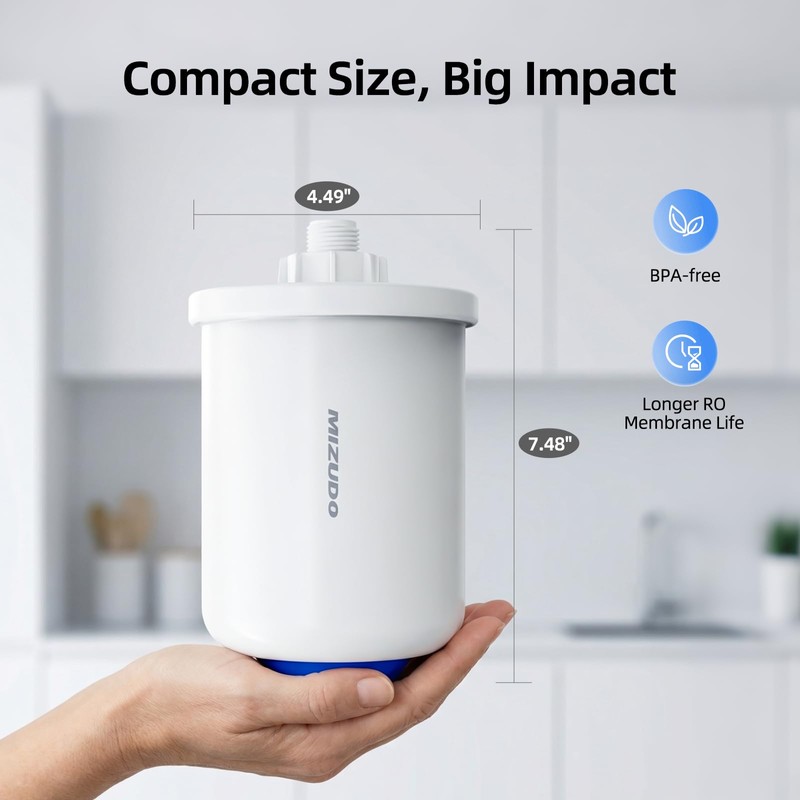 MIZUDO Mini Water Tank RO Pressure Tank for Non-Electronic Faucet