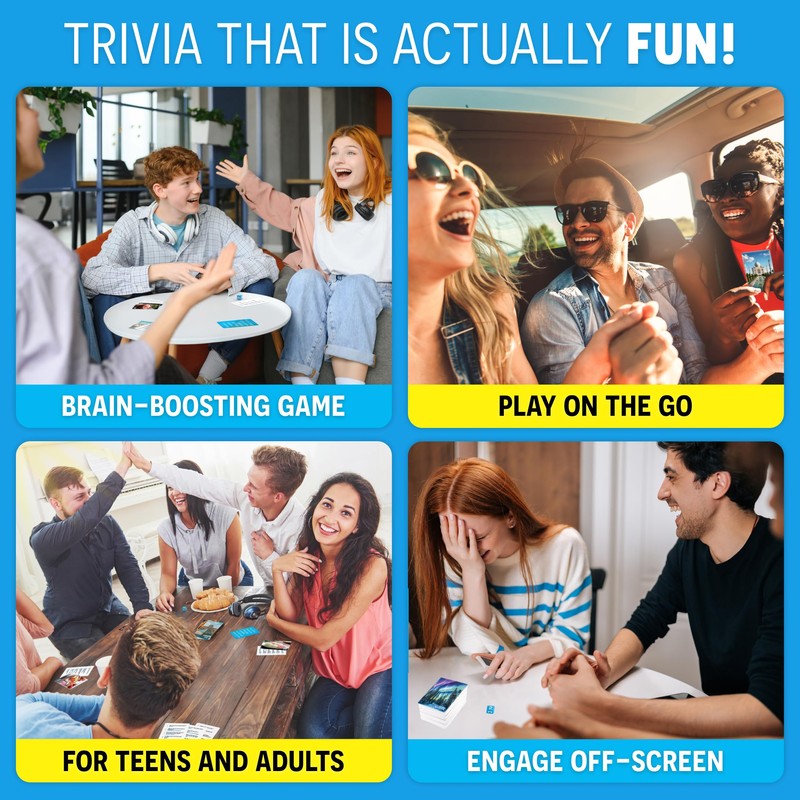 Super Trivia Games for Adults with 1200 Questions - Fun
