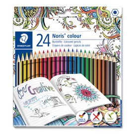 STAEDTLER 185 C24JB Noris Colour Colouring Pencils - Johanna Basford Edition - 24 Assorted Colours (Pack of 24)