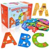 Bilingual Spanish English Alphabet ABC Puzzle Jigsaw for Toddlers, Age