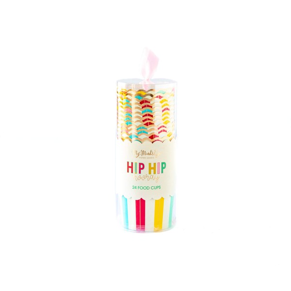 My Mind's Eye Hip Hip Hooray Food Cups - Colorful Snack Containers