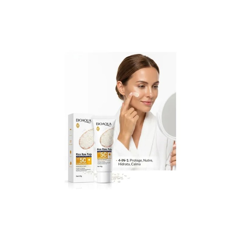 Protector Solar Blanqueador Spf Extracto Arroz Bioaqua
