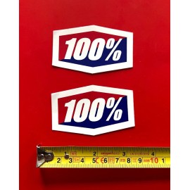 2 *100%* Moto Goggles DECALS STICKERS racing offroad powersports sportbikes mtb