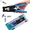 Delgada Coax Cable Crimper, 3 in 1 Multifunctional Compression Adjustable