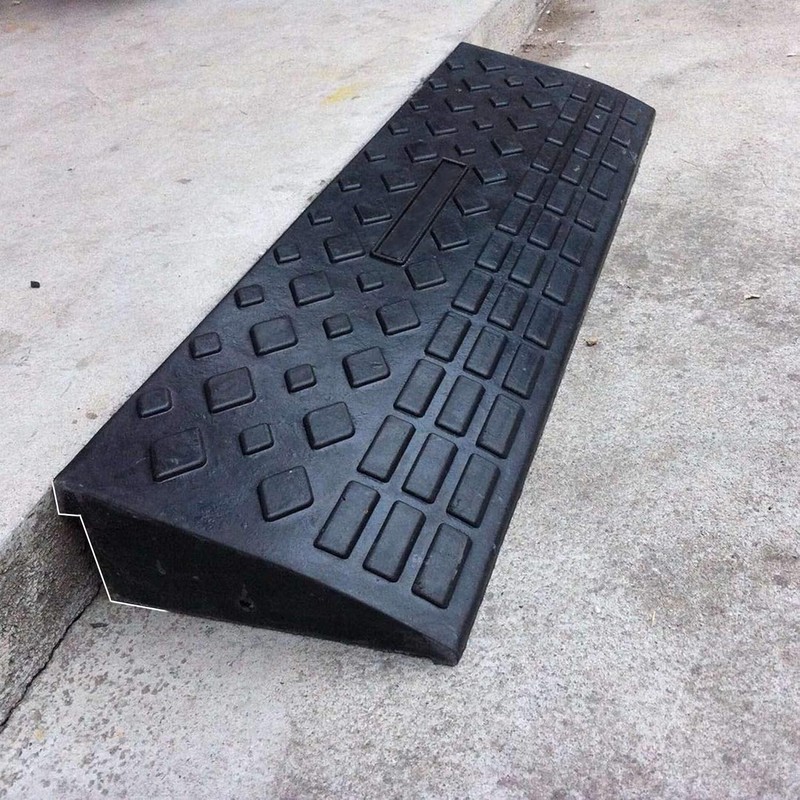 TECHTONGDA Rubber Curb Ramp, Heavy Duty 22000lbs (10 Ton) Weight