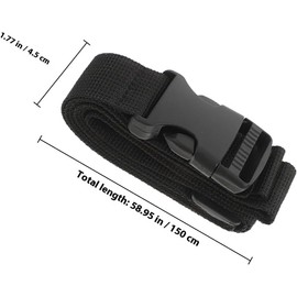 PATKAW Correa Extensora para Riñonera y Mochila 3cm X 150cm Hebilla