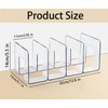 Funklu Transparent Acrylic Shelf Divider, Multifunctional Shelf Divider, 32 x