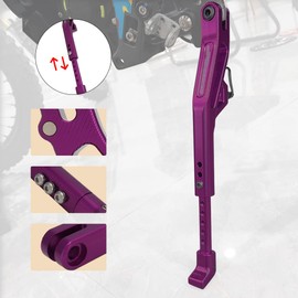 AnXin Sur Ron Motorcycle Adjustable Kickstand Foot Side CNC Dirt Bike Kickstand for Electric Dirt Bike Light Bee/Surron/Sur-Ron/Sur Ron X/Sur Ron S/X160/X260 Purple
