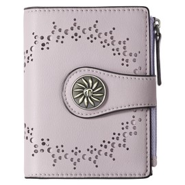 Tipmile Small Wallet for Women Bifold RFID Blocking Card Holder Leather Wallets with Zipper Coin Pocket