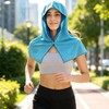 Wangqiuqiu Cooling Hoodie Towel 3 Pack, Quick Dry Sun Protection