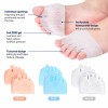Five-Toe Gel Separator with Forefoot Cushion – Washable Foot Comfort