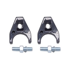 2 set SHLPDFM Black Billet Aluminum Distributor Hold Down Clamps Fits for Chevy SBC BBC SB BB HEI Electronic 265 283 305 327 350 383 396 400 427 454 472 502 Enignes