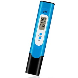Digital Ph Meter, High-Precision PH Tester for Water, Portable Water Quality Tester with 0-14PH Measurement Range for Drinking Water, Aquariums, Hydroponics (Blue)