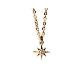 Stern Kette Gold - Polarstern/Geschenk für Sie/besonderes Geschenk/Statement Schmuck/Astrologie schmuck/Geburtstag Geschenk