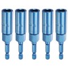 HARFINGTON 5pcs Nut Driver 11mm Hex Drive Socket CR-V Steel