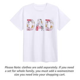 Mommy and Me Robe and Swaddle Set Floral Maternity and Baby Matching Hospital Labor Delivery Swaddling Wrap Blanket T-Shirt with Headband Hat for Mom Girls Boys Family Outfit Colourful Flower Daddy M