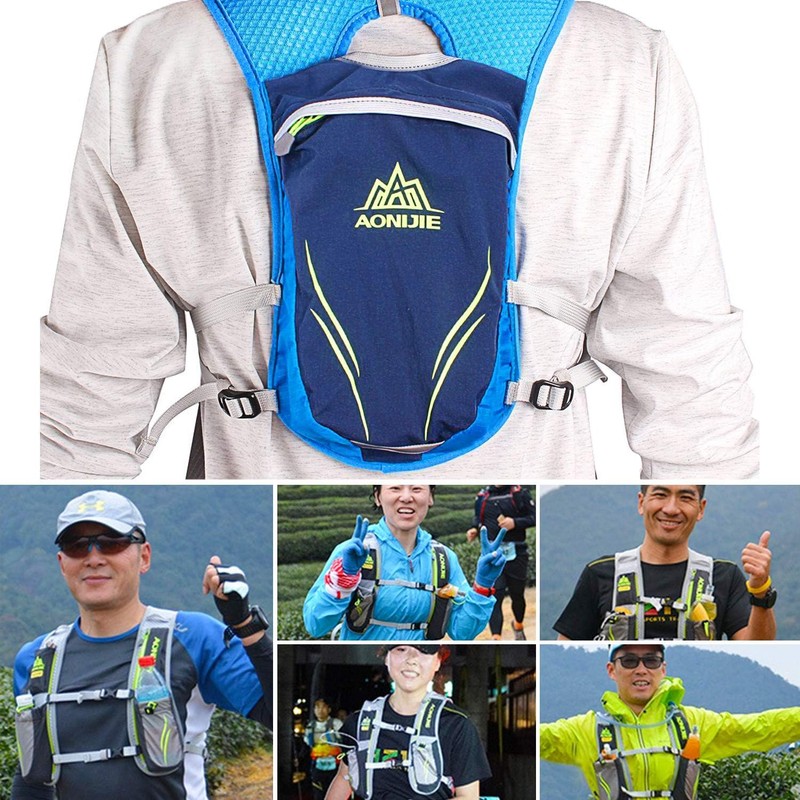 HEARTST Running Bag Marathon Backpack Daypack 5.5L Lightweight Breathable Waterproof