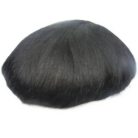 N.L.W. NLW European human hair toupee for men with HD Soft fine French lace 10x8 Straight hair pieces human hair replacement system for men hair units #1b20