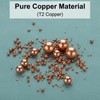 sourcing map 10 Pcs Precision Solid Copper Bearing Balls 12mm