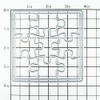 XMZZMX Square Puzzle Metal Cutting Dies for Card Making, Paper
