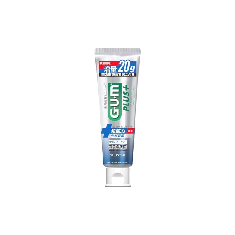 Sunstar Gum Plus Dental Paste, Refreshing Mint, Extra Size, 4.2