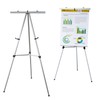 Lightweight Aluminum Flip-Chart Presentation Easel, 70 Inches, Silver