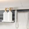 Prus Waso Gold Soap Dispenser Set, Glass Soap Dispenser with