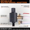 KSEIBI 619578 Water Swivel Adapters for Core Bits, 5/8"-11 Female