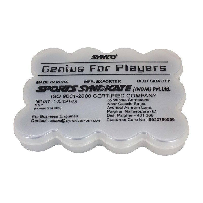 Synco Carrom Tournament Stones Genius for Players 2940