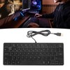 64 Keys RGB Backlit Keyboard USB Wired Gaming Keyboard Portable