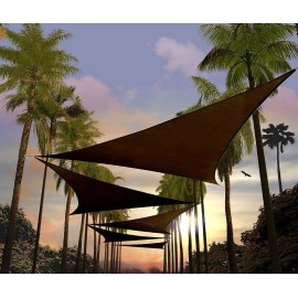 Amgo Malla Lona Sombra Toldo Vela Triangular 2.4m X 2.4mx 2.4m