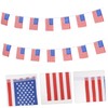 WHAMVOX 1 String American Flag Bunting Decoration Sturdy Independence Day