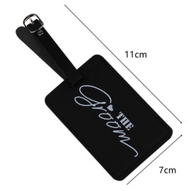 2 Pcs Bridal Luggage Tags Mr Mrs Luggage Label Leather Luggage Labels Suitcases Luggage Tags Suitcase ID Tag Travel Luggage Tags for Married Men Women Couples Wedding Travel Gift