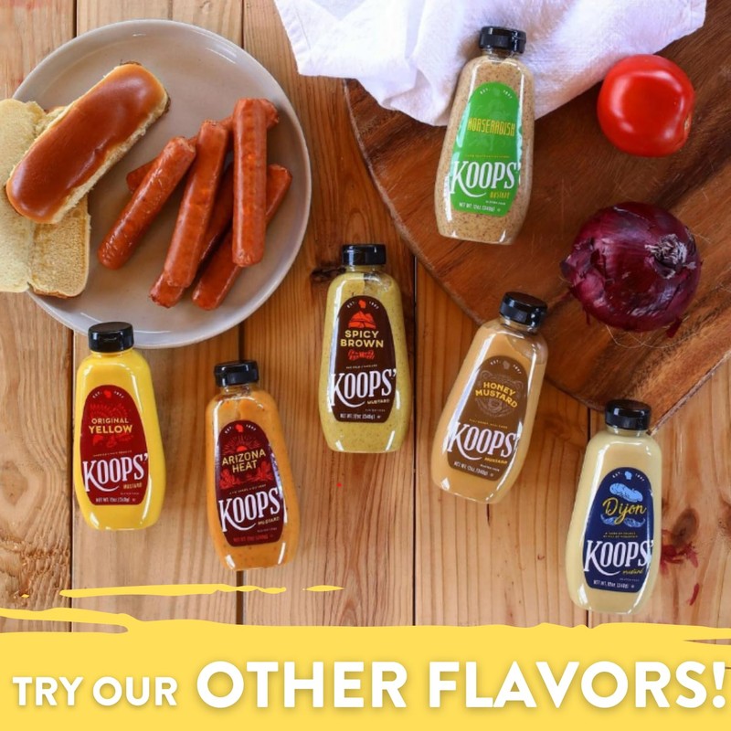 Koops' Sweet & Heat Mustard Variety Pack – Jalapeno, Arizona