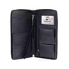 Mancini Casablanca Full Grain Leather RFID Secure Deluxe Passport/Travel Organizer,