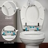 Wood Toilet Seat, Slow Close, Premium Moulded Wood, Quick Release,