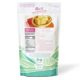 Premium Quality White Rice Flour (14 Oz) | Made From Ground White Rice for Gluten-Free Baking | Gluten-Free, Vegan, Non-GMO & Kosher