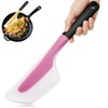 Bigwinyep Omelette Spatula, Silicone Spatula Flip and Fold Omelette Turner
