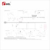 OWEL - Automatic Adjustable Door Closer for Residential/Commercial use, Heavy