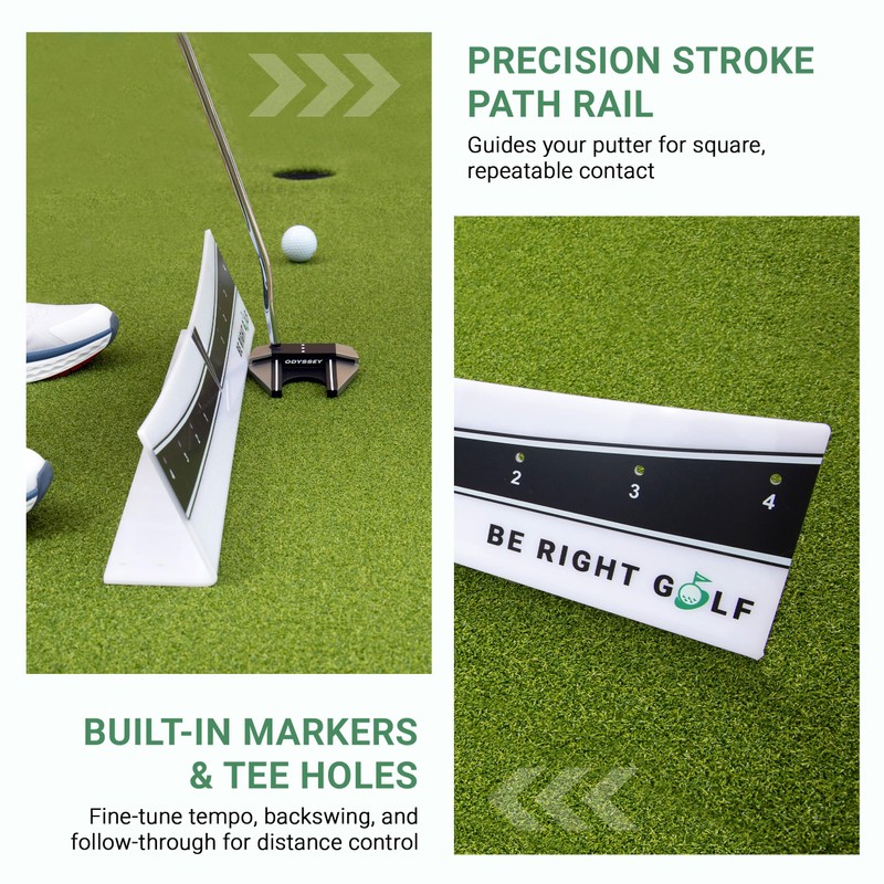 Putting Plane Rail – Portable Golf Putting Stroke Trainer for