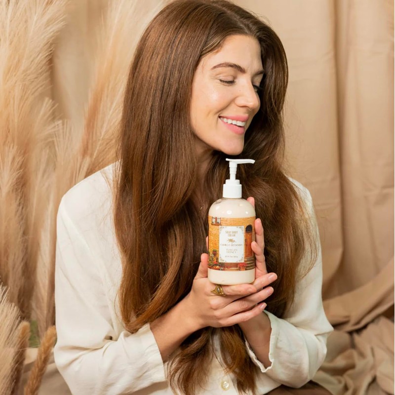 Camille Beckman Tuscan Honey Scented Silky Body Cream, Daily Moisturizer