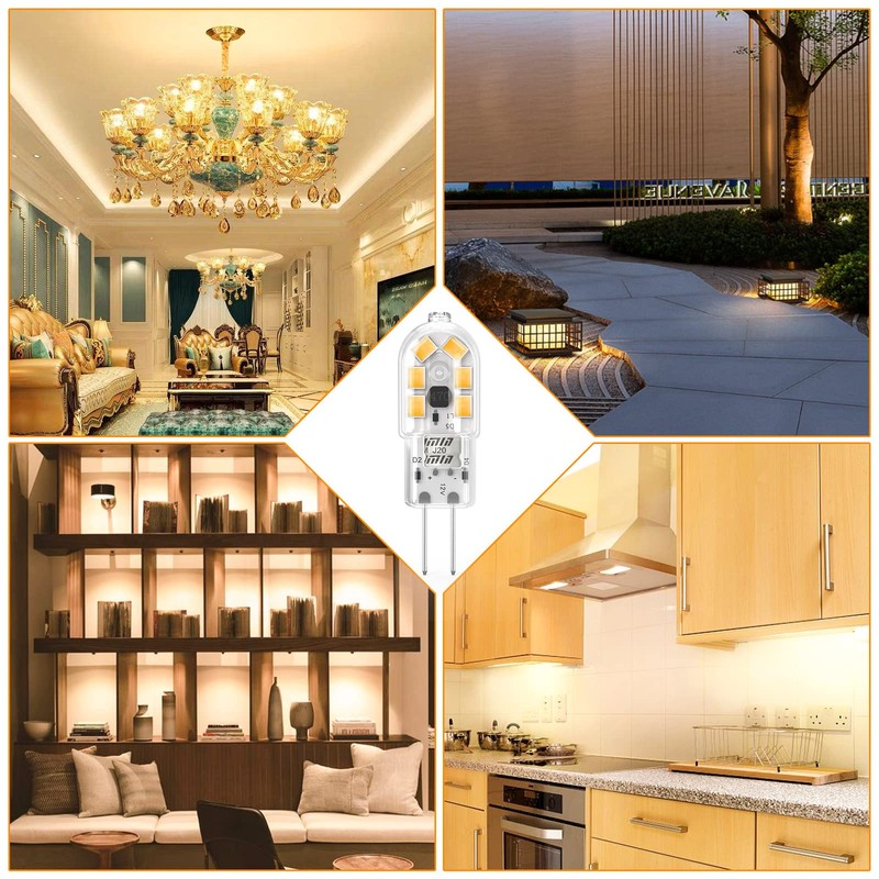 YUIIP G4 LED Bulb, AC/DC 12V JC G4 Bi Pin