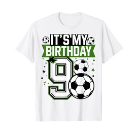 Birthday Boy Tees 9 Soccer Its My 9th Birthday Boys Soccer T-Shirt