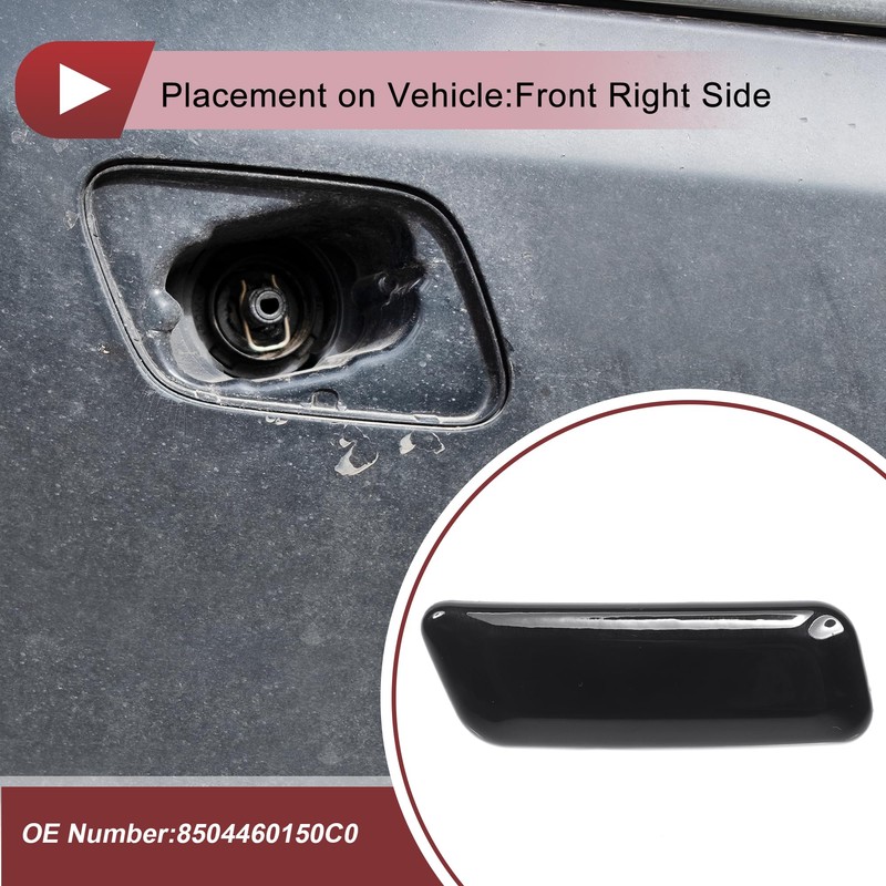 HEROFFIX Front Right Bumper Headlight Washer Nozzle Cover Cap No.8504460150C0