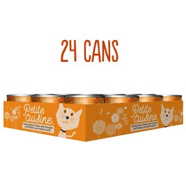 PETITE CUISINE Darling Daisy's Wet Cat Food, Chicken with Pumpkin and Chicken Liver, 2.8 oz. Cans (24 Count)